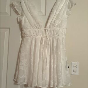 Lulu's White Sleeveless Top